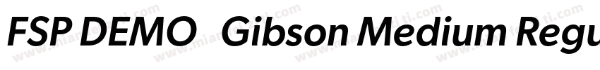 FSP DEMO   Gibson Medium Regular字体转换